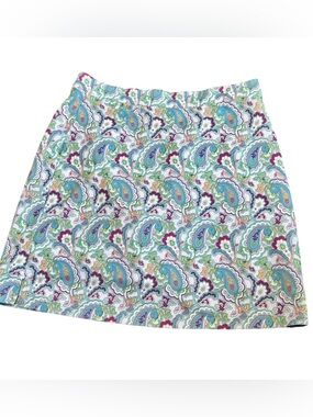 Peter Millar 50+ UPF Skort Paisley E4 Wicking Skirt Multicolor Tennis Golf Sz XS